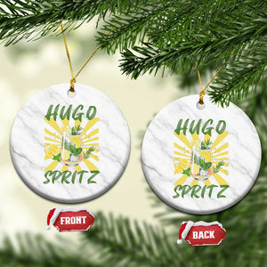 Hugo Spritz Ceramic Ornament Funny Tropical Cocktail Vacation TS12 1pc White Marble Print Your Wear