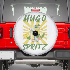Hugo Spritz Spare Tire Cover Funny Tropical Cocktail Vacation TS12 White Print Your Wear