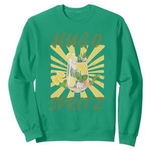 Hugo Spritz Sweatshirt Funny Tropical Cocktail Vacation TS12 Irish Green Print Your Wear