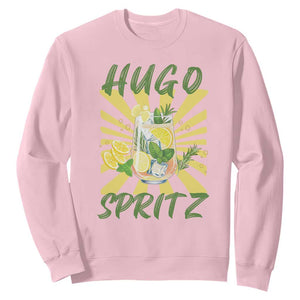 Hugo Spritz Sweatshirt Funny Tropical Cocktail Vacation TS12 Light Pink Print Your Wear