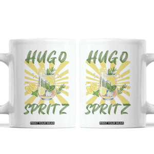 Hugo Spritz Coffee Mug Funny Tropical Cocktail Vacation TS12 White Print Your Wear