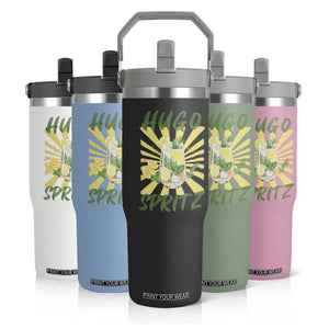 Hugo Spritz Flip Straw Tumbler Funny Tropical Cocktail Vacation TS12 Print Your Wear