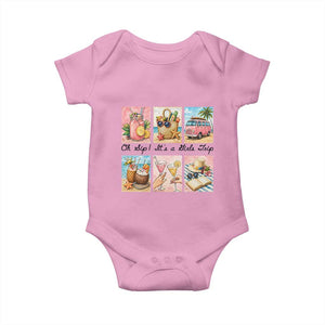 Oh Sip It Is A Girls Trip Baby Onesie Beach Trip Best Friends Gift TS12 Light Pink Print Your Wear