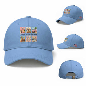 Oh Sip It Is A Girls Trip Baseball Cap Beach Trip Best Friends Gift TS12 Baseball Cap Universal Fit Light Blue Print Your Wear