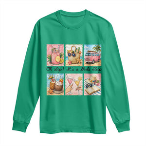Oh Sip It Is A Girls Trip Long Sleeve Shirt Beach Trip Best Friends Gift TS12 Irish Green Print Your Wear