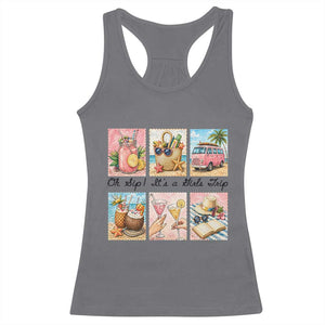 Oh Sip It Is A Girls Trip Racerback Tank Top Beach Trip Best Friends Gift TS12 Charcoal Print Your Wear
