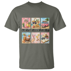 Oh Sip It Is A Girls Trip T Shirt Beach Trip Best Friends Gift TS12 Military Green Print Your Wear