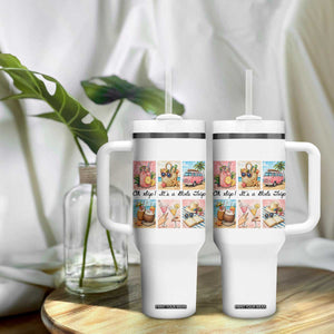 Oh Sip It Is A Girls Trip Tumbler With Handle Beach Trip Best Friends Gift TS12 Print Your Wear