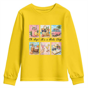 Oh Sip It Is A Girls Trip Youth Sweatshirt Beach Trip Best Friends Gift TS12 Daisy Print Your Wear