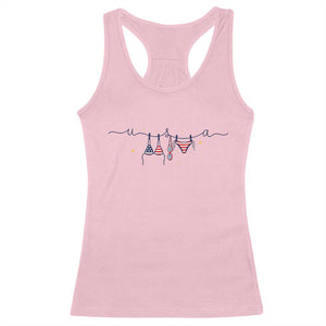 Patriotic American Flag Bikini Racerback Tank Top USA Summer Vacation Gift TS12 Light Pink Print Your Wear