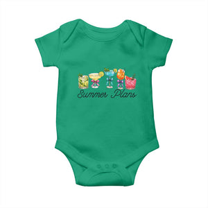 Funny Summer Plans Baby Onesie Refreshing Tropical Cocktail Lover Gift TS12 Irish Green Print Your Wear