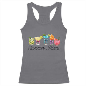 Funny Summer Plans Racerback Tank Top Refreshing Tropical Cocktail Lover Gift TS12 Charcoal Print Your Wear