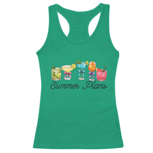 Funny Summer Plans Racerback Tank Top Refreshing Tropical Cocktail Lover Gift TS12 Irish Green Print Your Wear
