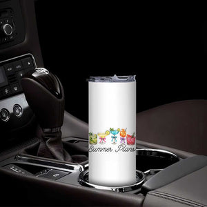 Funny Summer Plans Skinny Tumbler Refreshing Tropical Cocktail Lover Gift TS12 Print Your Wear