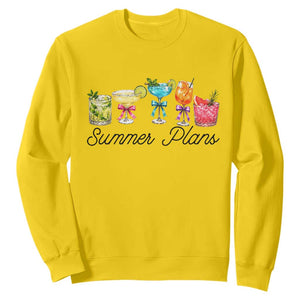 Funny Summer Plans Sweatshirt Refreshing Tropical Cocktail Lover Gift TS12 Daisy Print Your Wear
