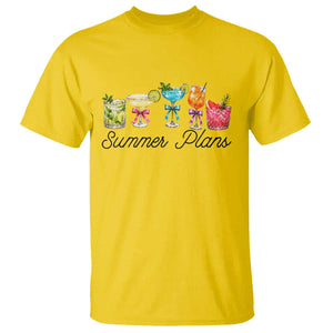Funny Summer Plans T Shirt Refreshing Tropical Cocktail Lover Gift