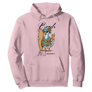 Bruh Its Summer Hoodie Funny Hawaiian Goose Surfer Graphic