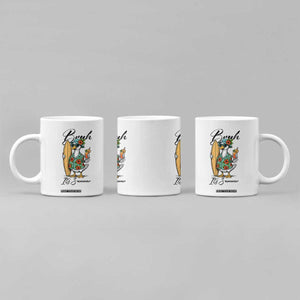 Bruh Its Summer Coffee Mug Funny Hawaiian Goose Surfer Graphic