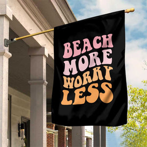 Beach More Worry Less Garden Flag Boho Summer Vacation