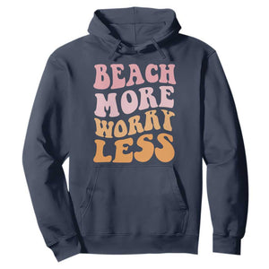 Beach More Worry Less Hoodie Boho Summer Vacation