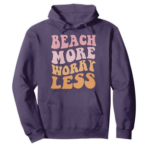 Beach More Worry Less Hoodie Boho Summer Vacation