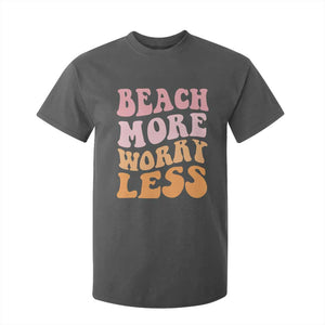 Beach More Worry Less T Shirt For Kid Boho Summer Vacation TS12 Dark Heather Print Your Wear