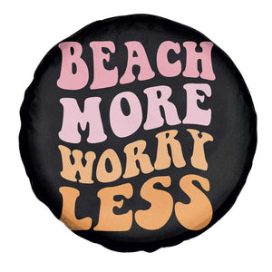 Beach More Worry Less Spare Tire Cover Boho Summer Vacation