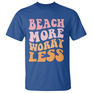 Beach More Worry Less T Shirt Boho Summer Vacation