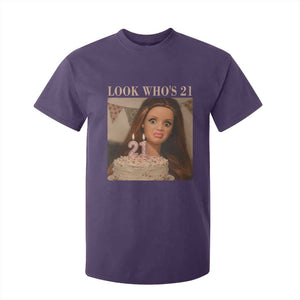 Look Who's 21 T Shirt For Kid Funny Birthday Doll Face Meme