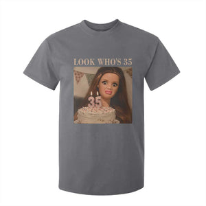 Look Who's 35 T Shirt For Kid Funny Birthday Doll Face Meme