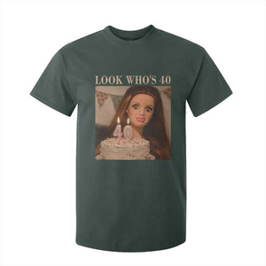 Look Who's 40 T Shirt For Kid Funny Birthday Doll Face Meme