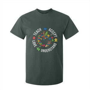 Special Education Teacher Autism T Shirt For Kid Teach Accept Understand Love
