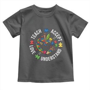 Special Education Teacher Autism Toddler T Shirt Teach Accept Understand Love