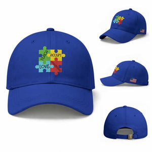 Special Ed Educator Autism Support Baseball Cap Teach Accept Understand Love