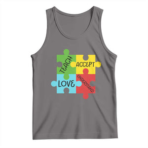 Special Ed Educator Autism Support Tank Top Teach Accept Understand Love