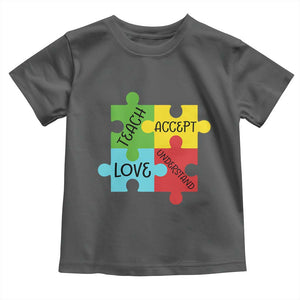 Special Ed Educator Autism Support Toddler T Shirt Teach Accept Understand Love