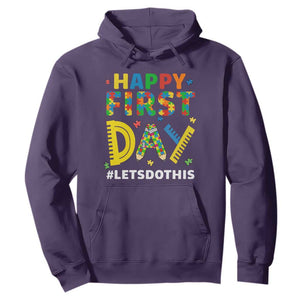 Autism Acceptance Back To School Educator Hoodie Happy First Day