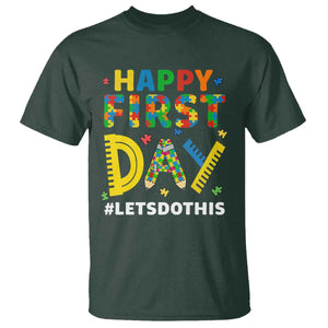 Autism Acceptance Back To School Educator T Shirt Happy First Day