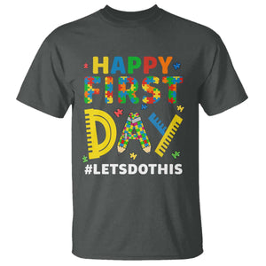 Autism Acceptance Back To School Educator T Shirt Happy First Day