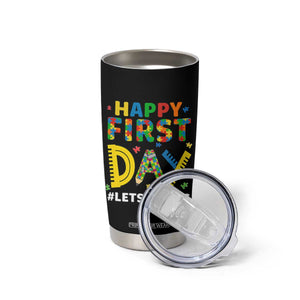 Autism Acceptance Back To School Educator Tumbler Cup Happy First Day