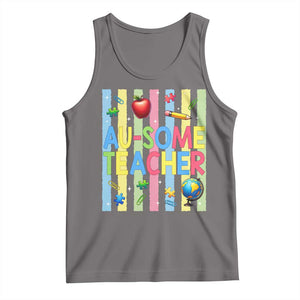 Special Ed Teacher Autism Acceptance Tank Top Au Some Teacher