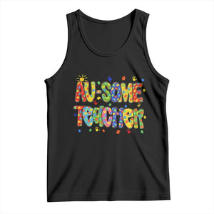 Autism Acceptance Special Education Teacher Tank Top Au Some Teacher