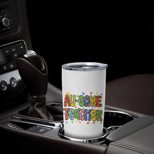 Autism Acceptance Special Education Teacher Tumbler Cup Au Some Teacher