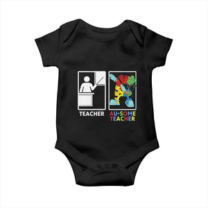 Funny Au Some Teacher Baby Onesie Autism Acceptance Special Education Gift