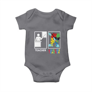 Funny Au Some Teacher Baby Onesie Autism Acceptance Special Education Gift