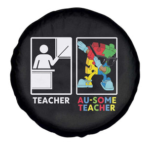 Funny Au Some Teacher Spare Tire Cover Autism Acceptance Special Education Gift