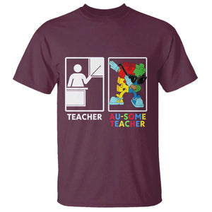 Funny Au Some Teacher T Shirt Autism Acceptance Special Education Gift