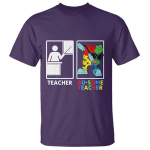 Funny Au Some Teacher T Shirt Autism Acceptance Special Education Gift