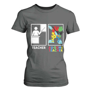 Funny Au Some Teacher T Shirt For Women Autism Acceptance Special Education Gift