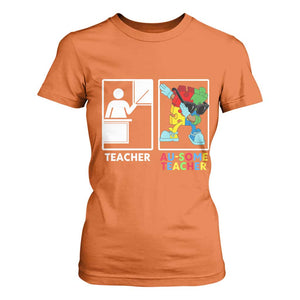 Funny Au Some Teacher T Shirt For Women Autism Acceptance Special Education Gift